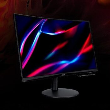 Monitor Gamer Acer Nitro 23.6 LED Full HD, Curvo, 75 Hz, 1ms, HDMI e VGA, FreeSync Premium, VESA - ED240Q
