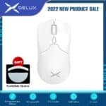 MOUSE DELUX M800 PRO BRANCO SEM FIO 16000DPI RGB