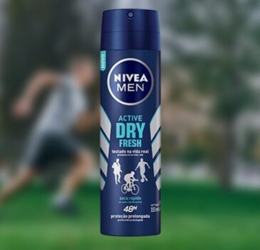 NIVEA MEN Desodorante Antitranspirante Aerossol Dry Fresh 150ml - Proteção prolongada de 48h, com dupla proteção antitranspirante, proteção extra seca, sem álcool, corantes e conservantes