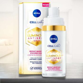 NIVEA Sérum Facial Cellular Luminous 630 30ml - Enriquecido com Ácido Hialurônico e Vitamina E, sua fórmula reduz marcas escurecidas, deixa a pele uniforme e previne o surgimento de novas marcas, proporcionando uma pele mais luminosa