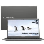 Notebook Compaq Presario 427 14 Pol HD Pentium N3700 ssd 240GB 4GB Linux Debian 10 - Cinza