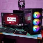 PC Gamer Completo Mancer, AMD Ryzen 5 4600G, Vega 7, 8GB DDR4, SSD 240GB, Fonte 500W 80 Plus, Monitor 21 + WI-FI