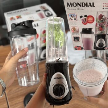 Personal Blender, Mondial, Preto/Prata, 300W, 110V - DG-01