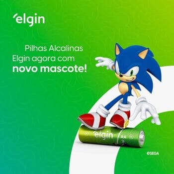 Pilha Alcalina AAA Elgin Caixa com 10 Cartelas de 2 unidades Palito