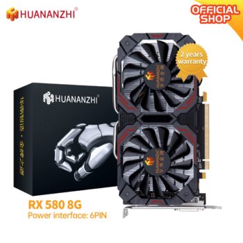 Placa de vídeo RX 580 8GB 2048sp HUANANZHI