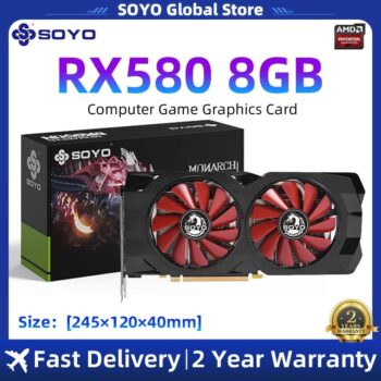 Placa de Vídeo Soyo RX 580 8GB 2048SP Usada