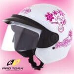 Pro Tork Capacete Liberty Three For Girls 56 Branco/Rosa