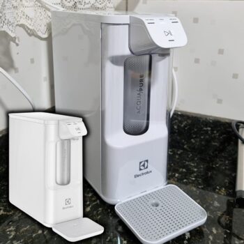 Purificador de Água Gelada Fria e Natural Elétrico Compacto Filtro refil 6 meses ou 3000l Painel Touch Bivolt PE12B