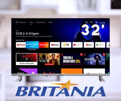 Smart TV 32'' Britânia Btv32g23agssgblh Led Hd Dolby Audio