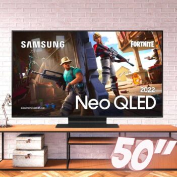 Smart TV Neo QLED 50" 4K UHD Samsung QN90C - Alexa Built-in, Processador com IA, Mini LED