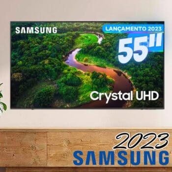 Smart TV Samsung 55" UN55CU8000GXZD Crystal UHD 4K Tela sem limites Alexa built in