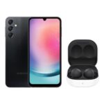 Smartphone Samsung Galaxy A24 Preto 5G (128GB) + Fone Bluetooth Galaxy Buds2 Preto