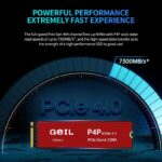 SSD M.2 NVMe Gen4 Geil P4P 7300MB/s DRAM Cache