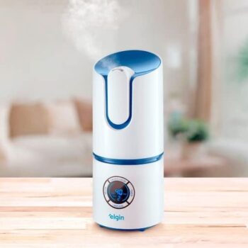 Umidificador de Ar Elgin Digital Inteligente, 2,5 Litros Branco e Azul Bivolt