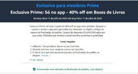 40% off em Boxes de Livros