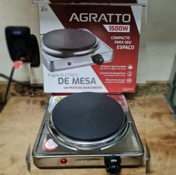 Agratto FMA-01 - Fogão Elétrico 1 Prato de Mesa, 1500W, 127 V
