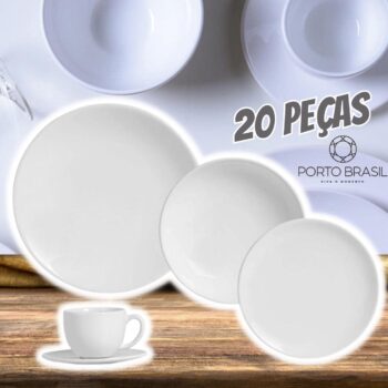 APARELHO DE JANTAR 20 PEÇAS COUP BRANCO
