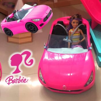 Barbie Boneca Carro Conversível para crianças a partir de 3 anos