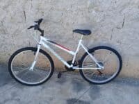 Bicicleta Aro 26 Track Bikes Thunder Mountain Bike com 18 Marchas – Branca