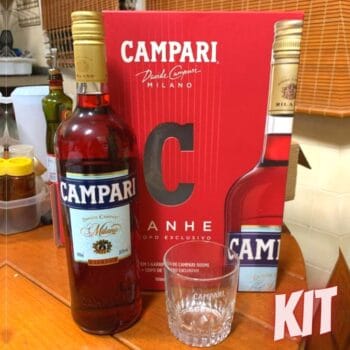 Bitter Campari 900ml + Copo