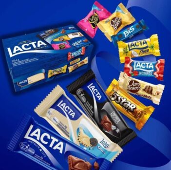 Caixa de variedades chocolates Lacta Favoritos 250,6g