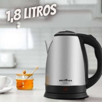 Chaleira, Bch02pi, 1,8L, Preto, 220v, Britânia