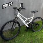 Colli Bike, Bicicleta GPS 148 Dupla Suspensão e Freios V-Brake, Aro 26 Aero, 36 Raias, 21 Marchas