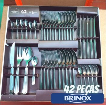 Faqueiro Modena, Brinox 5119/118, Aço Inox