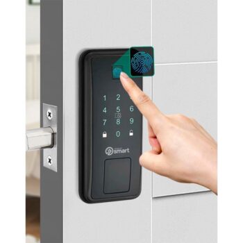 Fechadura Digital KaBuM! Smart 500 - Biometria, Controle Via Aplicativo, Preto - KBSG003
