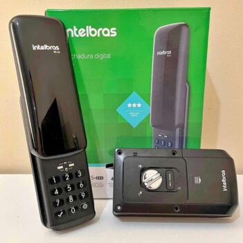 Fechadura Digital Para Uso Interno e Externo FR 10 Preto Intelbras