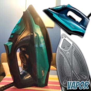 Ferro de Passar a Vapor Iron Steam Pro Elgin com base de cerâmica, turbo vapor vertical e autolimpeza 1400W 127V