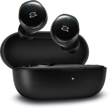 Fone de Ouvido Eardbud AIWA Bluetooth, ENC, IPX5, Modo Game - AWS-EB-02-B