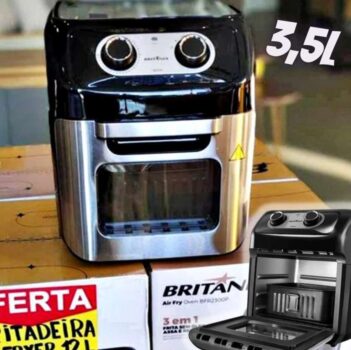 Fritadeira Air Fryer Britânia Oven 12 Litros 1800w - 220V