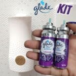 Glade, Aromatizador de Ambiente Toque de Frescor, Aparelho + 3 refis Lavanda com 12ml cada