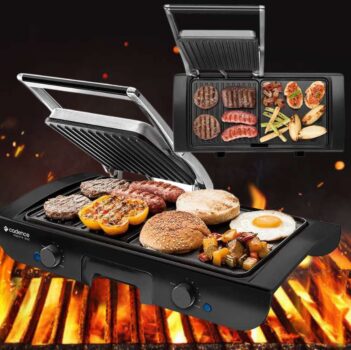 Grill Cadence Sapore 1500, Preto, 110v, Cadence