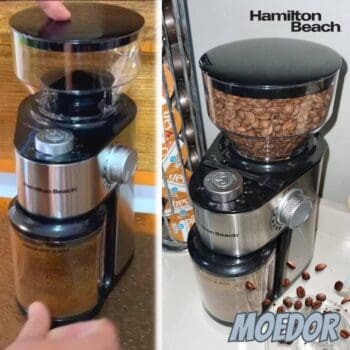 Hamilton Beach Moedor de Café Plus Preto 80385 127v três anos de garantia