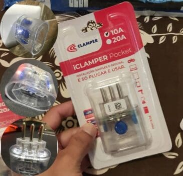 iCLAMPER Pocket 3 Pinos - 10A Transparente