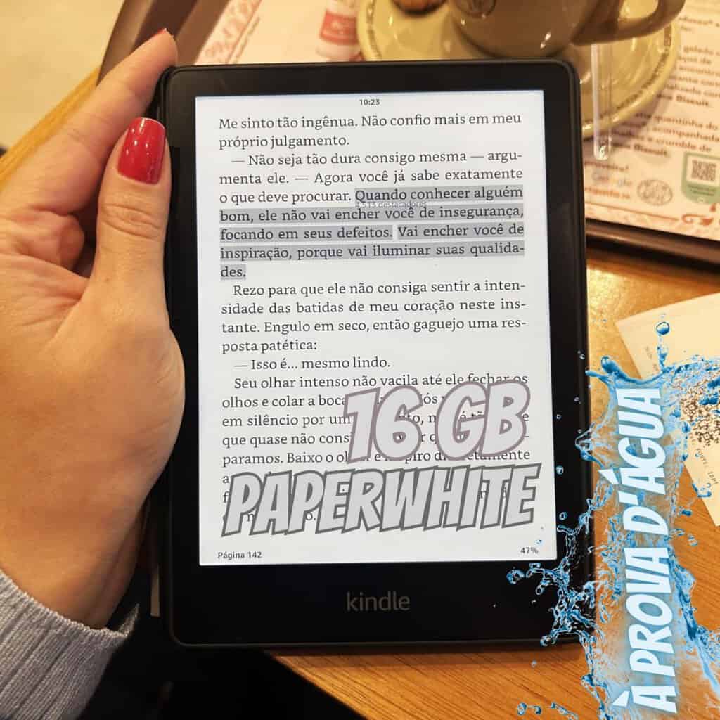 Kindle Paperwhite 16 GB: tela de 6,8”, temperatura de luz ajustável e bateria de longa duração