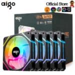 Kit 5x Fans ARGB Aigo AM12 PRO 81.6CFM