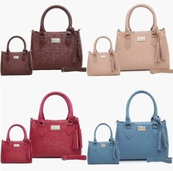 Kit Bolsas Tal Mãe e Tal Filha Feminina Estruturadas Lindas