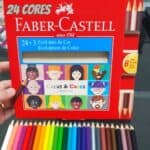 Lápis de Cor, Faber-Castell, Ecolápis Caras & Cores, 120124CC, 24 Cores + 3 Tons de Pele