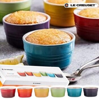 Le Creuset Set 6 Mini Ramekins 100 ml Cerâmica Gift Collection