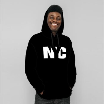 Moletom Blusa de Frio Masculina Fechada NYC Flanelada Quente Pro Frio Macia