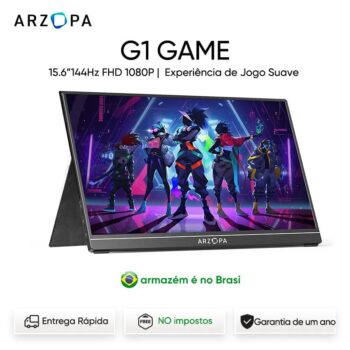 Monitor Portátil ARZOPA G1 Game 15.6" Full HD 144hz IPS