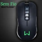 Mouse Gamer Sem Fio Multilaser Warrior Akin MO280 - Preto