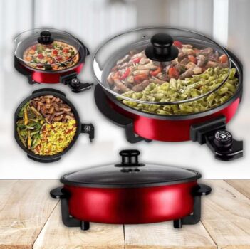 Panela Elétrica Multifuncional Vermelho, 110v, Cadence