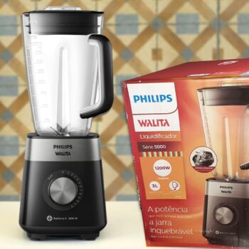 PHILIPS Liquidificador Série 5000, RI2242, Preto, 110v, Jarra Inquebrável, Walita