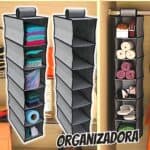 Prateleira organizadora Pequena para closet e armários com 6 Divisórias, CST7962, Euro Home