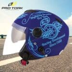 Pro Tork Capacete New Atomic Highway DreAmarelos Fosco 56 Azul