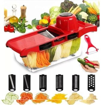 Ralador Fatiador Legumes Mandoline Slicer Multifuncional Aço Inox - original